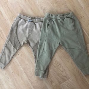 Two pair Zara joggers. Size 3-4T (104cm).